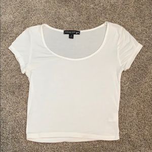 White crop top